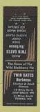 Matchbook Cover - Twin Gates BBQ Tenino WA