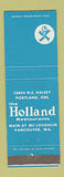 Matchbook Cover - Holland Restaurant Vancouver WA