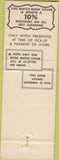Matchbook Cover - Maidman Laundry Philadelphia PA orange