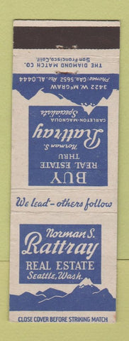 Matchbook Cover - Norman S Rattray Real Estate Seattle WA