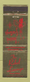 Matchbook Cover - Rebel Lounge Shreveport LA Christmas