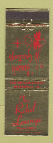 Matchbook Cover - Rebel Lounge Shreveport LA Christmas