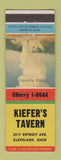 Matchbook Cover - Kiefer's Tavern Cleveland OH