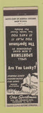 Matchbook Cover - The Sportsman Sporting Goods Newark NJ