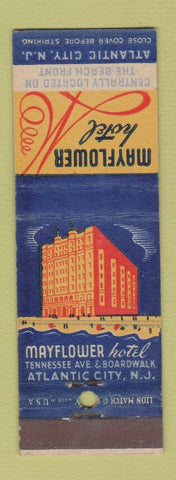 Matchbook Cover - Mayflower Hotel Atlantic City NJ