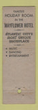 Matchbook Cover - Mayflower Hotel Atlantic City NJ