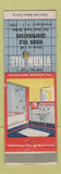 Matchbook Cover - Vikon Tile Corporation Washington NJ