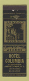 Matchbook Cover - Hotel Columbia Asbury Park NJ