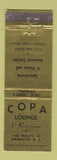 Matchbook Cover - Copa Lounge Restaurant Hanover NJ Italian