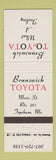Matchbook Cover - Brunswick Toyota Topsham ME