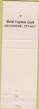 Matchbook Cover - The Hotel Captain Cook Anchorage AK