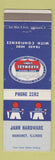 Matchbook Cover - Jahr Hardware Mahomet IL