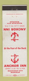 Matchbook Cover - Anchor Inn Mackinaw City MI WEAR