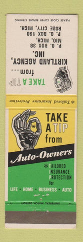 Matchbook Cover - Kirtland Insurance Agency Rose City MI
