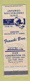 Matchbook Cover - Franchi Bros State Construction Oak Park MI