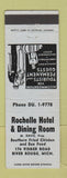 Matchbook Cover - Rochelle Hotel Dining Room River Rouge MI
