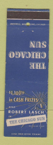 Matchbook Cover - Chicago Sun Newspaper IL Robert Lasch