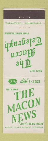 Matchbook Cover - Macon Telegraph Newspaper GA?
