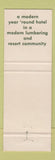 Matchbook Cover - Falls Hotel Newberry MI