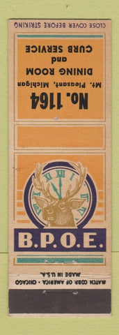 Matchbook Cover - Elks Lodge Mount Pleasant MI