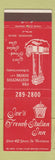 Matchbook Cover - Joe's French Italian Inn Monroe MI