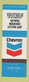 Matchbook Cover - Chevron oil gas Jeff Kelley Milton FL