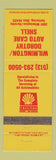 Matchbook Cover - Shell oil gas Wilmington Dorothy Auto Care Kettering OH