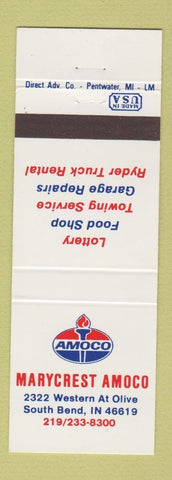 Matchbook Cover - Amoco oil gas South Bend IN