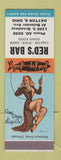 Matchbook Cover - Red's Bar Dayton OH pinup SAMPLE