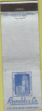 Matchbook Cover - Reynolds New York Stock Exchange member Philadelphia