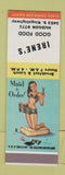 Matchbook Cover - Irene's Restaurant St Louis? pinup SAMPLE