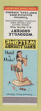Matchbook Cover - Woodville Grocery East Leak VA pinup SAMPLE