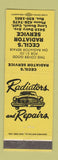 Matchbook Cover - Cecil's Radiator Service Long Beach CA YELLOW