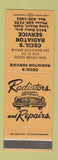 Matchbook Cover - Cecil's Radiator Service Long Beach CA ORANGE