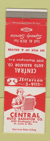 Matchbook Cover - Central Auto Radiator St Louis MO