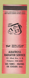 Matchbook Cover - Albatross Radiator Service Calgary AB