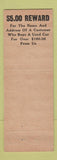 Matchbook Cover - White Rose Motors Cadillac Oldsmobile York PA WEAR