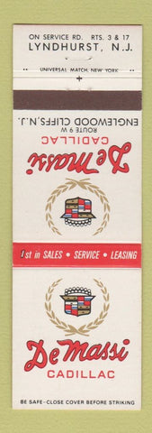 Matchbook Cover - DeMassi Cadillac Lyndhurst NJ Englewood Cliffs