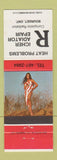 Matchbook Cover - Richer Radiator Repair Bourget ON pinup