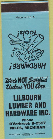 Matchbook Cover - Lilbourn Lumber Hardware Niles MI SAMPLE