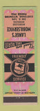 Matchbook Cover - Lange's Mobil oil gas Cheyenne WY