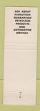 Matchbook Cover - Marathon oil gas County Line Fostoria OH