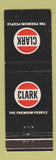 Matchbook Cover - Clark oil gas WEAR