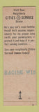 Matchbook Cover - Cities oil gas Ray Sprang's Racine WI