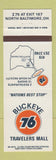 Matchbook Cover - Union 76 oil gas Buckeye North Baltimore OH