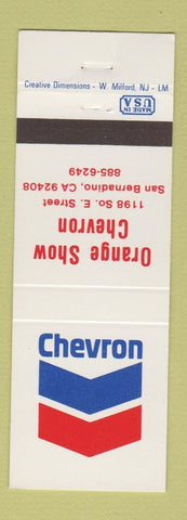 Matchbook Cover - Chevron oil gas Orange Show San Bernardino CA