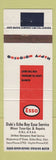 Matchbook Cover - Esso oil gas Dale's Echo Bay ON