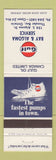 Matchbook Cover - Gulf oil gas Bay & Algoma Thunder Bay ON