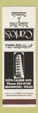 Matchbook Cover - Carlo's Italian Restaurant Beaumont TX