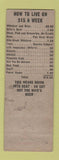 Matchbook Cover - Glass Hat Shreveport LA WORN